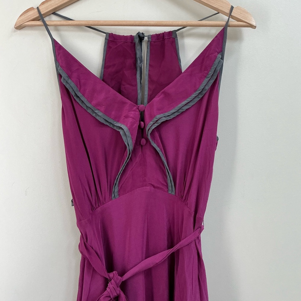 Anthropologie Girls from Savoy Gull Wing silk Dress Size 2 - Picture 2 of 6